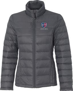 Ladies Weatherproof 32 Degrees Packable Down Jacket, Dark Pewter